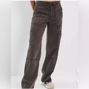 American Eagle Baggy Wide Leg Stretch Cargo Pants 12
